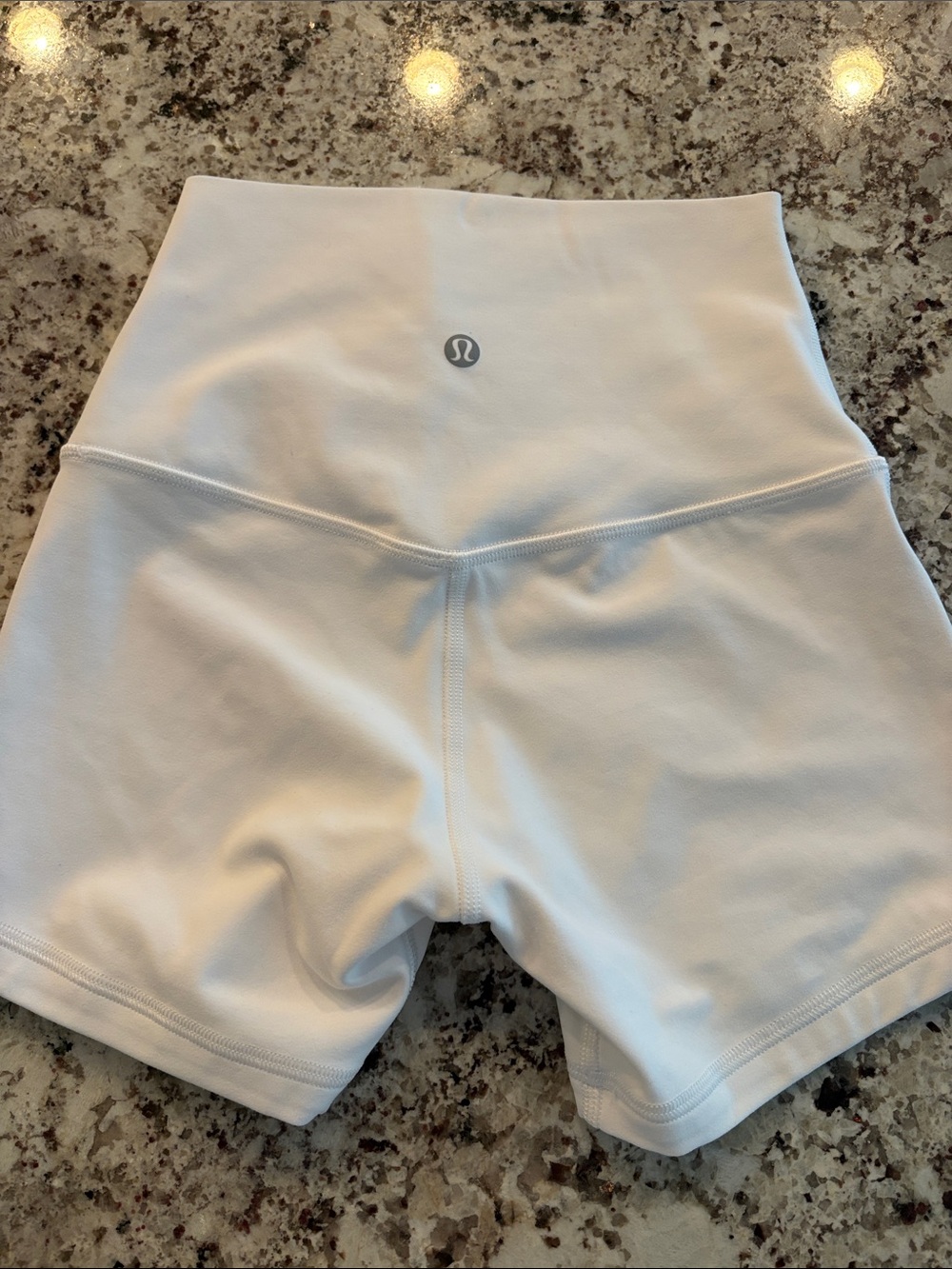 lululemon athletica High-Rise White Women's Bike Shorts, 4”